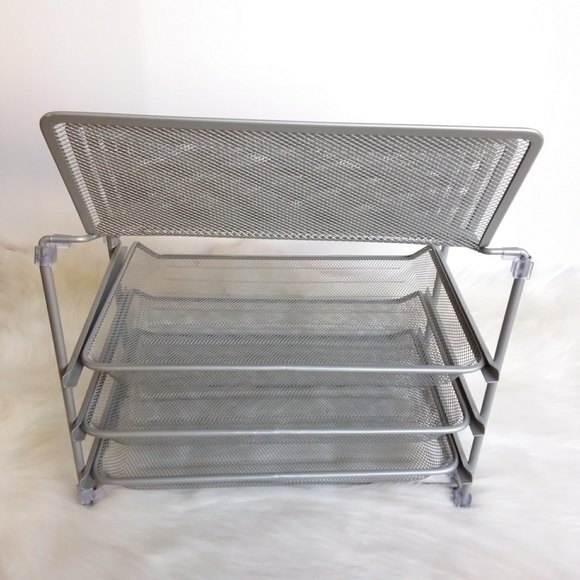 All-in-one Wire Mesh 8 Compartment File Storage - Picture 2 of 9